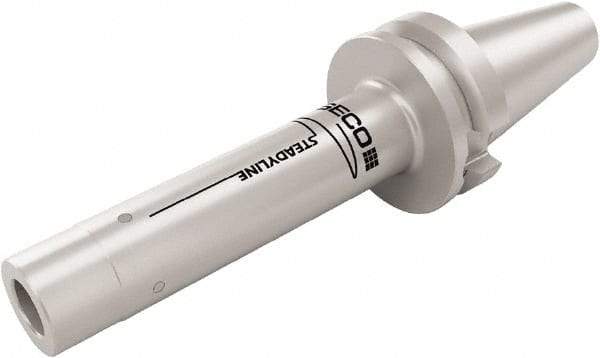 Seco - Combimaster 30.5mm BT50 Taper Shank Milling Tip Insert Holder & Shank - 147mm Projection, 1.21" Neck Diam, M16 Neck Thread, 30.5mm Nose Diam, 286.8mm OAL, Steel Tool Holder - Eagle Tool & Supply