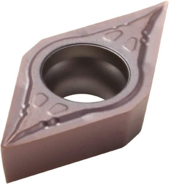Seco - DCMT21.52 F1 Grade TP1020 Cermet Turning Insert - 55° Diamond, 1/4" Inscr Circle, 3/32" Thick, 1/32" Corner Radius - Eagle Tool & Supply