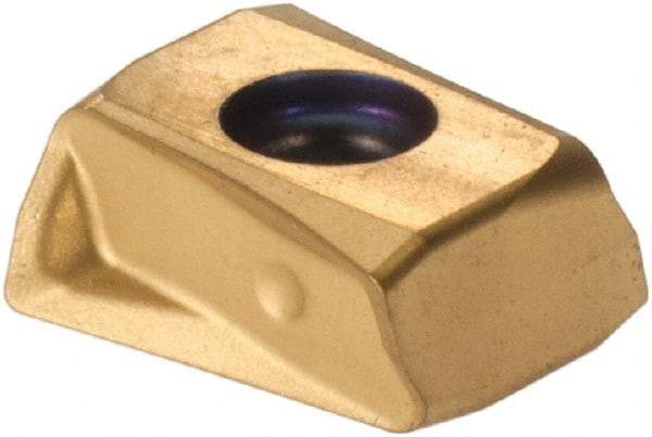 Seco - LOEX080404 F08 Grade F40M Carbide Milling Insert - TiAIN/TiN Finish, 0.173" Thick, 0.016" Corner Radius - Eagle Tool & Supply