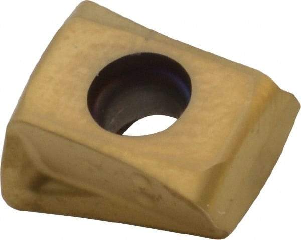 Seco - LOEX080408 M08 Grade F40M Carbide Milling Insert - TiAIN/TiN Finish, 0.173" Thick, 0.031" Corner Radius - Eagle Tool & Supply