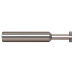 Harvey Tool - 1/4" Cut Diam, 0.04" Cut Width, 1/4" Shank, Straight-Tooth Woodruff Keyseat Cutter - Exact Industrial Supply