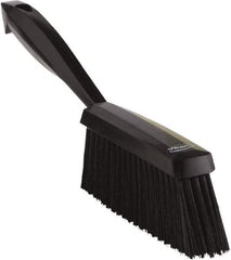 Vikan - 14" OAL, Polyester Staple Set Bench Brush - 2" Bristle Length, 6-3/8" Long Head, Black - Eagle Tool & Supply