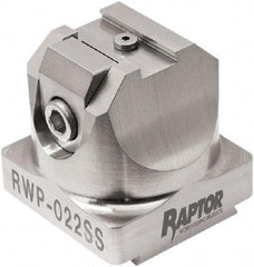 Raptor Workholding - 3/8" Jaw Width, 2" High x 2.07" Long x 2.07" Wide Dovetail Vise - For Use with 4 & 5 Axis Workholding Systems - Eagle Tool & Supply