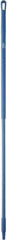 Vikan - 59 x 1-1/4" Fiberglass Squeegee Handle - European Threaded Connection, Blue - Eagle Tool & Supply