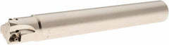 Seco - 1" Cut Diam, 8mm Max Depth of Cut, 1" Shank Diam, 7.87" OAL, Indexable Square Shoulder End Mill - LOEX Inserts, Cylindrical Shank, 90° Lead Angle, Through Coolant, Series Square T4-08 - Eagle Tool & Supply