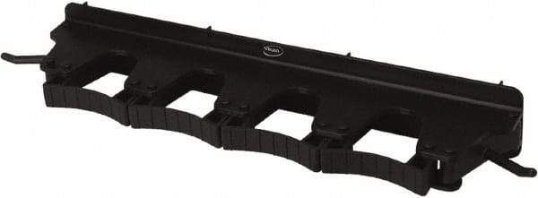 Vikan - 22 Lb Capacity, 3-5/32" Projection, Polypropylene/Rubber Wall Strip Organizer - 15-1/2" OAL - Eagle Tool & Supply