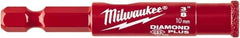 Milwaukee Tool - 3/8" Diam, 1-1/2" Cutting Depth, Hole Saw - Diamond Grit Saw, Continuous Edge - Eagle Tool & Supply