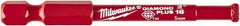 Milwaukee Tool - 3/16" Diam, 1-1/2" Cutting Depth, Hole Saw - Diamond Grit Saw, Continuous Edge - Eagle Tool & Supply