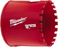 Milwaukee Tool - 2" Diam, 1-1/2" Cutting Depth, Hole Saw - Diamond Grit Saw, Continuous Edge - Eagle Tool & Supply