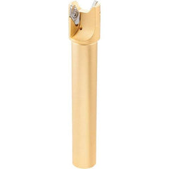 Iscar - 2.37, 2.42, 2.51" Cut Diam, 3/4" Arbor Hole, 2.5mm Max Depth of Cut, 42° Indexable Chamfer & Angle Face Mill - 4 Inserts, OE.. 060405\xB6OEMW 060405-AETN\xB6REMT 1505-LM-76 Insert, Right Hand Cut, 4 Flutes, Through Coolant, Series Heliocto - Eagle Tool & Supply