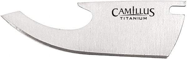 Clauss - 2 Piece Titanium Bonded Stainless Steel Folding Knife Blade - 2-1/2" OAL - Eagle Tool & Supply