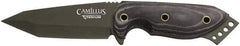 Clauss - 3-3/4" Long Blade, AUS-8 Stainless Steel, Tanto Point, Fixed Blade Knife - AUS-8 Stainless Steel Blade - Eagle Tool & Supply