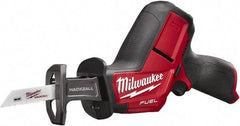 Milwaukee Tool - 12V, 0 to 3,000 SPM, Cordless Reciprocating Saw - 5/8" Stroke Length, 12" Saw Length, Lithium-Ion Batteries Not Included - Eagle Tool & Supply
