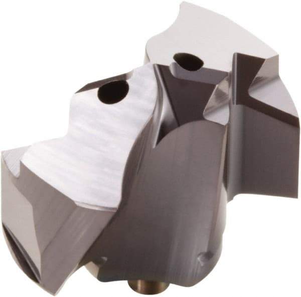 Seco - Series Crownloc, 0.6831" Diam Grade Micrograin 140° Replaceable Drill Tip - Carbide, TiAlN Finish - Eagle Tool & Supply