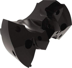Allied Machine and Engineering - Series APX 57, 62mm Max Diam Pilot Insert Drill Head - T-A 2 Pilot Drill, 1" Pilot Drill Diam, 2 Nonpilot Inserts - Eagle Tool & Supply