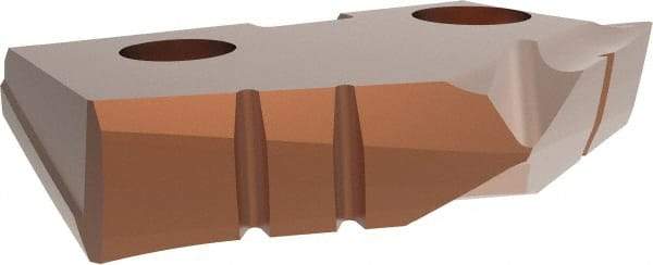 Allied Machine and Engineering - 1-5/32" Diam x 3/16" Thick, Seat Code 2, 132° Included Angle Spade Drill Insert - AM200 Coated, Cobalt, Grade Super Cobalt, Series GEN2 T-A - Eagle Tool & Supply