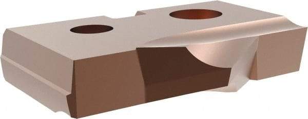Allied Machine and Engineering - 24mm Diam x 5/32" Thick, Seat Code 1, 90° Included Angle Spade Drill Insert - AM200 Coated, Cobalt, Grade Super Cobalt, Series T-A - Eagle Tool & Supply