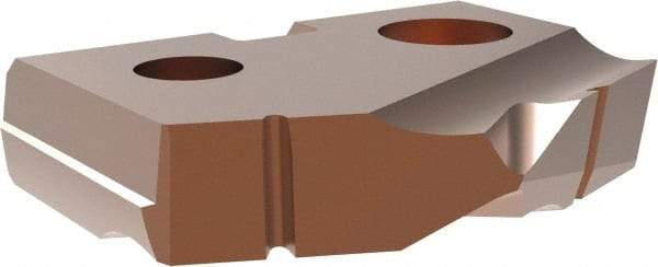 Allied Machine and Engineering - 21mm Diam x 5/32" Thick, Seat Code 1, 132° Included Angle Spade Drill Insert - AM200 Coated, Cobalt, Grade Super Cobalt, Series T-A - Eagle Tool & Supply