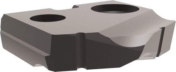Allied Machine and Engineering - 10.5mm Diam x 3/32" Thick, Seat Code Y, 132° Included Angle Spade Drill Insert - Diamond Coated, Carbide, Series T-A - Eagle Tool & Supply