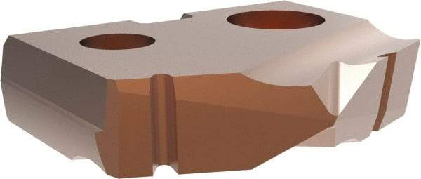 Allied Machine and Engineering - 5/8" Diam x 1/8" Thick, Seat Code 0, 90° Included Angle Spade Drill Insert - AM200 Coated, Cobalt, Grade Super Cobalt, Series T-A - Eagle Tool & Supply