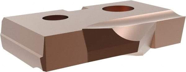 Allied Machine and Engineering - 11/16" Diam x 1/8" Thick, Seat Code 0, 90° Included Angle Spade Drill Insert - AM200 Coated, Cobalt, Grade Super Cobalt, Series T-A - Eagle Tool & Supply
