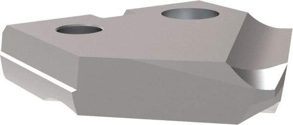 Allied Machine and Engineering - 7/8" Diam x 5/32" Thick, Seat Code 1, 90° Included Angle Spade Drill Insert - TiCN Coated, Cobalt, Grade Super Cobalt, Series T-A - Eagle Tool & Supply
