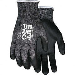 MCR Safety - Size L, ANSI Cut Lvl A2, Puncture Lvl 4, Abrasion Lvl 5, Foam Nitrile Coated Cut & Puncture Resistant Gloves - Eagle Tool & Supply