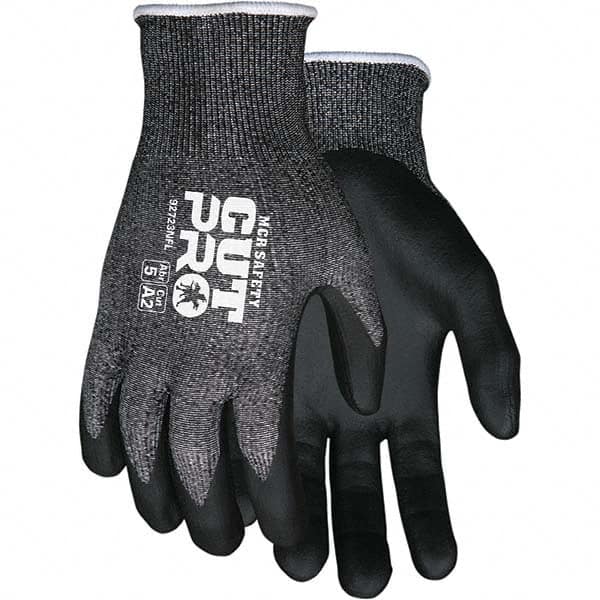 MCR Safety - Size 2XL, ANSI Cut Lvl A2, Puncture Lvl 4, Abrasion Lvl 5, Foam Nitrile Coated Cut & Puncture Resistant Gloves - Eagle Tool & Supply