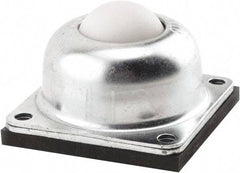 Hudson Bearing - 1-1/2 Inch Diameter, Round, Nylon Ball Transfer - 2.5625 Inch Mount Height, 250 Lb. Capacity - Eagle Tool & Supply