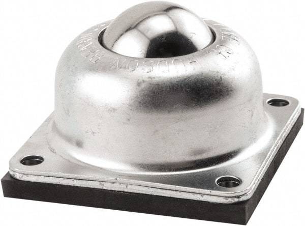 Hudson Bearing - 1-1/2 Inch Diameter, Round, Stainless Steel Ball Transfer - 2 Inch Mount Height, 250 Lb. Capacity - Eagle Tool & Supply