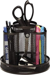 Rolodex - Black Desk Top Organizer - Mesh Metal - Eagle Tool & Supply