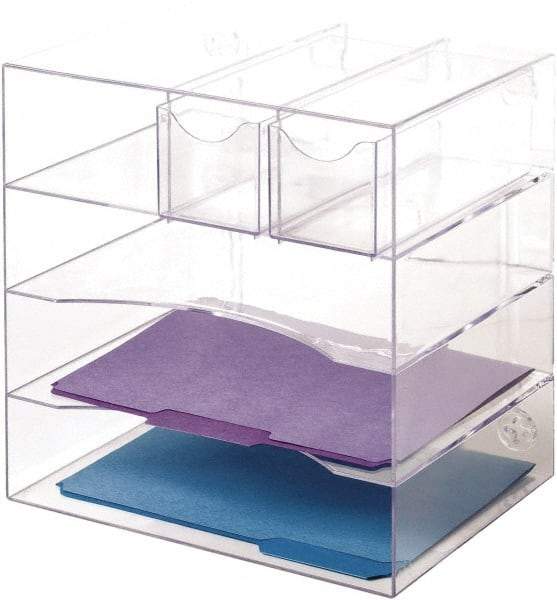 Rubbermaid - Clear Document Organizer - Plastic - Eagle Tool & Supply