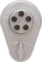 Kaba Access - 1-3/8 to 1-1/2" Door Thickness, Zamak Finish, Push Button Deadbolt - Eagle Tool & Supply