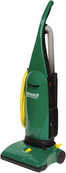 Bissell - Single Motor Upright Vacuum Cleaner - 13" Cleaning Width, 10" Amps, Straight Handle, Green - Eagle Tool & Supply