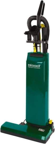 Bissell - Dual Motor Upright Vacuum Cleaner - 14" Cleaning Width, 9.6" Amps, D-Grip, Green - Eagle Tool & Supply