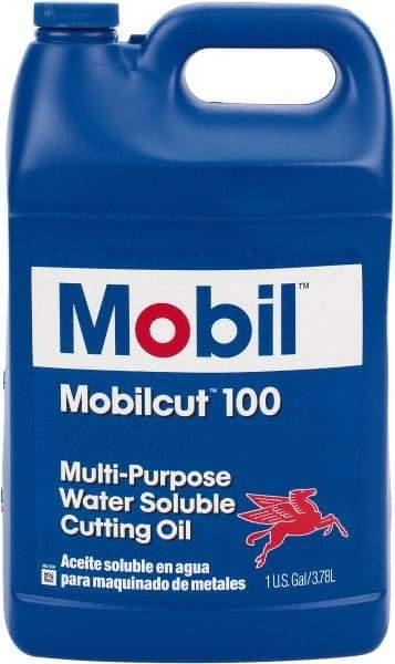 Mobil - Mobilcut, 1 Gal Bottle Cutting Fluid - Water Soluble - Eagle Tool & Supply