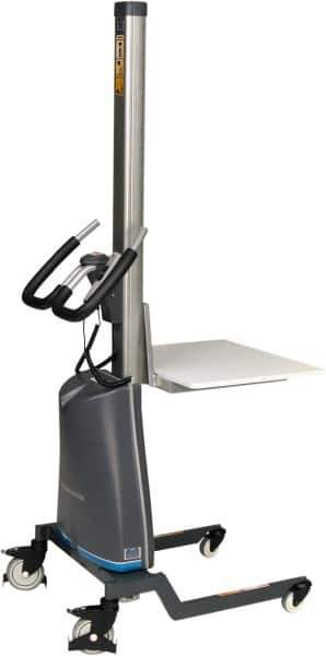 Presto Lifts - 185 Lb Capacity, 56" Lift Height, Battery Operated Lift - 5" Lowered Height, 9" Load Center, 15-3/4" Fork Length, 18-1/8" Overall Width - Eagle Tool & Supply