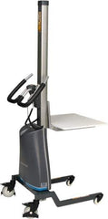 Presto Lifts - 185 Lb Capacity, 56" Lift Height, Battery Operated Lift - 5" Lowered Height, 9" Load Center, 15-3/4" Fork Length, 18-1/8" Overall Width - Eagle Tool & Supply