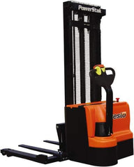 Presto Lifts - 2,200 Lb Capacity, 101" Lift Height, Battery Operated Power Stocker Lift - Eagle Tool & Supply