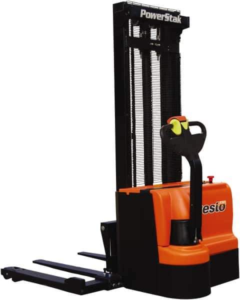 Presto Lifts - 2,200 Lb Capacity, 150" Lift Height, Battery Operated Power Stocker Lift - Eagle Tool & Supply