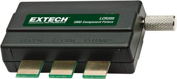 Extech - Black Electrical Test Equipment Component Fixture - Use with LCR200 LCR Meters - Eagle Tool & Supply