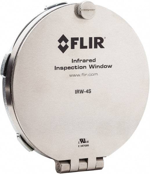 FLIR - 95mm (3.74\x94) Diam, Infrared Viewing Window - 2mm (0.08") Thickness, Use with Thermal Imagers - Eagle Tool & Supply