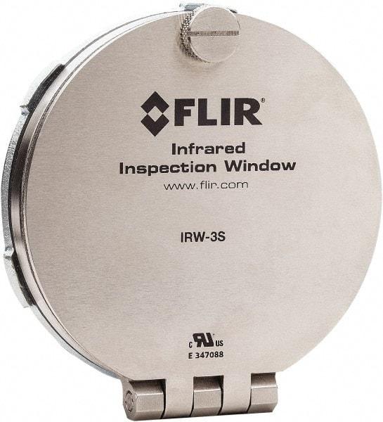 FLIR - 75mm (2.95\x94) Diam, Infrared Viewing Window - 2mm (0.08") Thickness, Use with Thermal Imagers - Eagle Tool & Supply