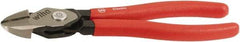 Wiha - 8" OAL, 0.138" Capacity, Cutting Pliers - Soft Grip Handle - Eagle Tool & Supply