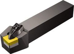 Sandvik Coromant - DCRN, Right Hand Cut, 15° Lead Angle, 1-1/4" Shank Height x 1-1/4" Shank Width, Negative Rake Indexable Turning Toolholder - 6" OAL, CNMG 12 04 08 Insert Compatibility, Series T-Max P - Eagle Tool & Supply