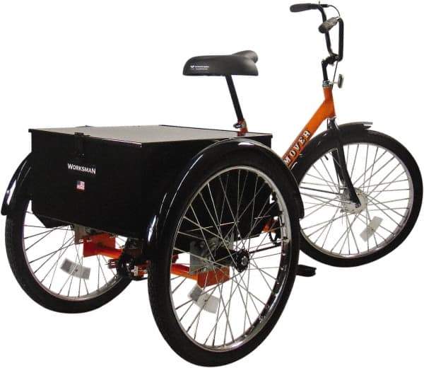 Worksman - Bicycles & Scooters Type: Industrial Tricycle Number of Wheels: 3 - Eagle Tool & Supply