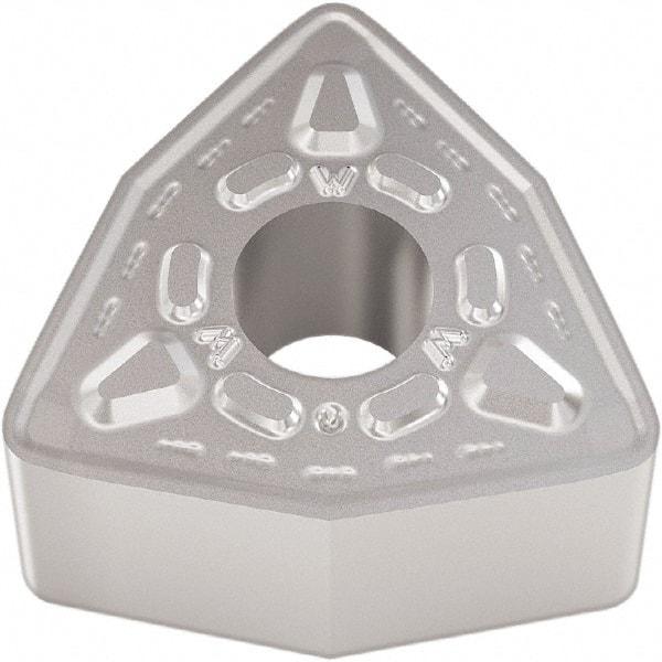 Seco - WNMG432 W-M6 Grade TP1501 Carbide Turning Insert - Al2O3 Finish, 80° Trigon, 1/2" Inscr Circle, 3/16" Thick, 1/32" Corner Radius - Eagle Tool & Supply