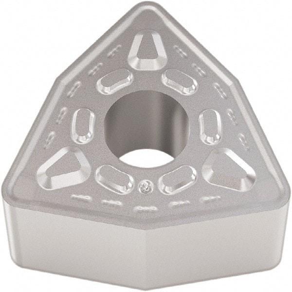 Seco - WNMG433 M6 Grade TP0501 Carbide Turning Insert - Al2O3 Finish, 80° Trigon, 1/2" Inscr Circle, 3/16" Thick, 3/64" Corner Radius - Eagle Tool & Supply