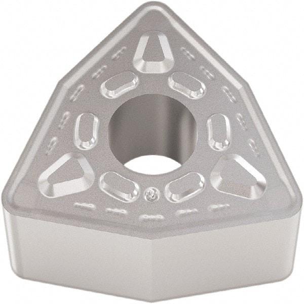 Seco - WNMG432 M6 Grade TP1501 Carbide Turning Insert - Al2O3 Finish, 80° Trigon, 1/2" Inscr Circle, 3/16" Thick, 1/32" Corner Radius - Eagle Tool & Supply