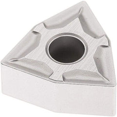 Seco - WNMG331 M3 Grade TP2501 Carbide Turning Insert - Al2O3 Finish, 80° Trigon, 3/8" Inscr Circle, 3/16" Thick, 1/64" Corner Radius - Eagle Tool & Supply